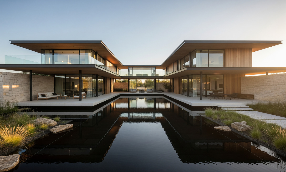 Çağdaş villa cepheleri